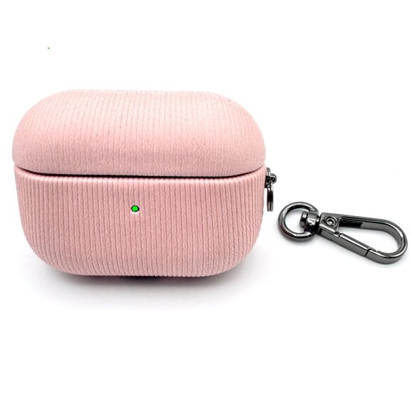 NWT Pink Striped Textured Silicone Case for Apple AirPods Pro 2 - Picture 1 of 4